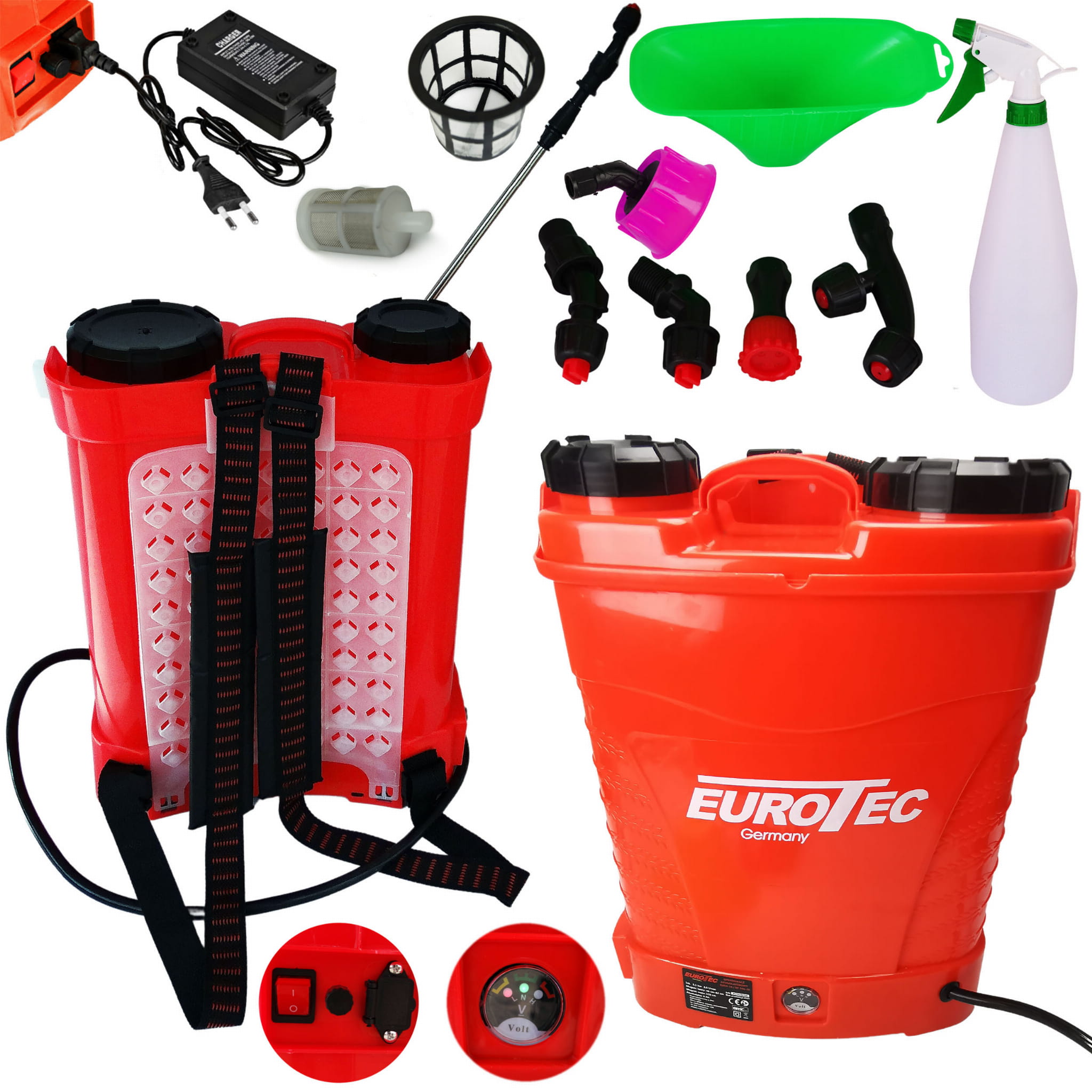 OPRYSKIWACZ AKUMULATOROWY ELEKTRYCZNY EUROTEC